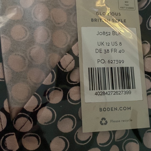 NWT Boden Joanna Wrap Top Size 8 US - Picture 3 of 5